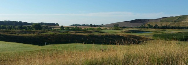 Blue skies over the course at Shepherd's Crook