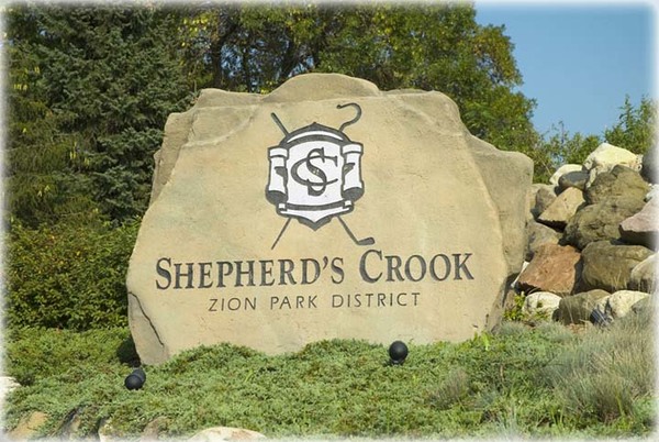 Welcome sign at Shepherd's Crook Golf Course