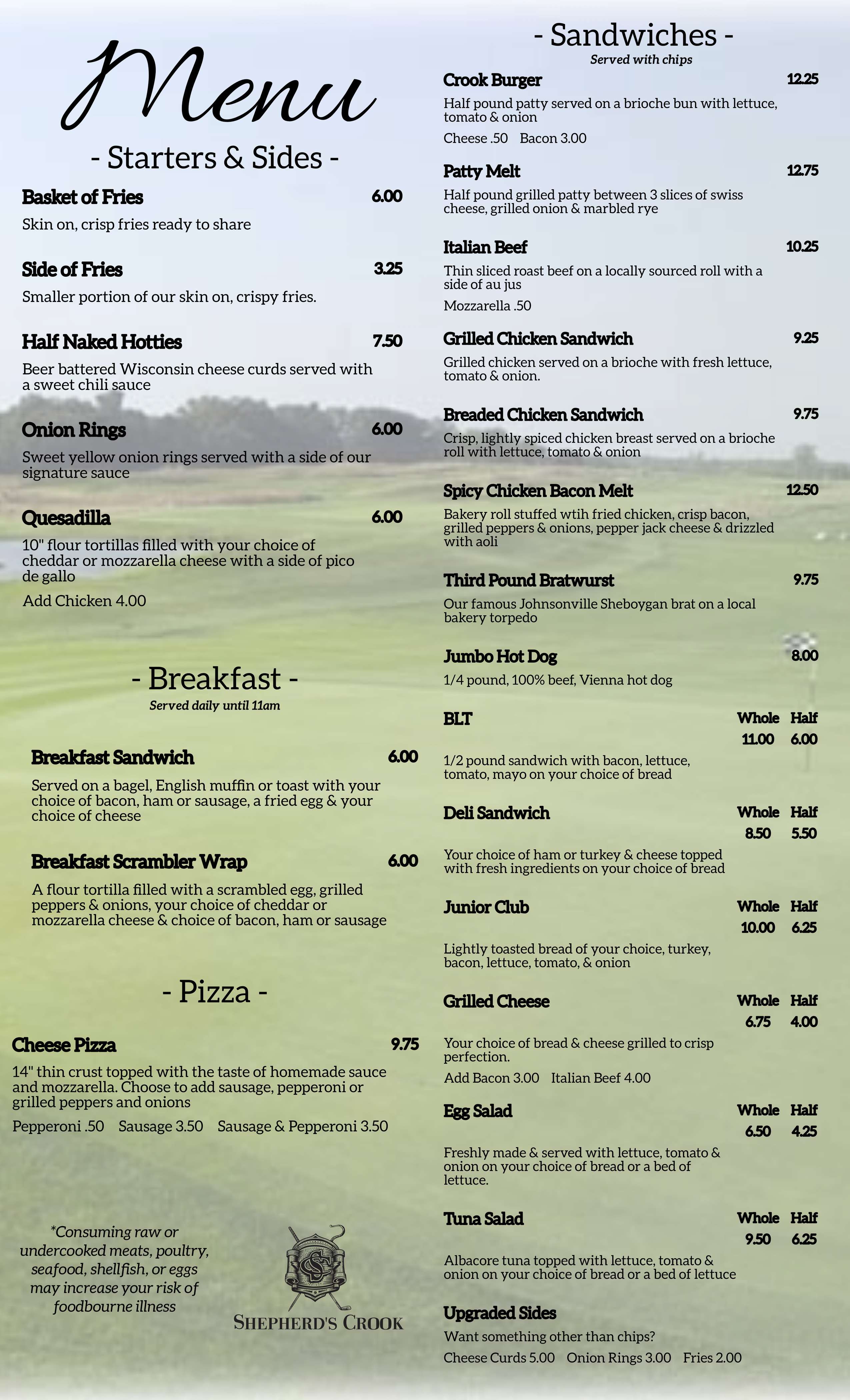 Restauran Menu